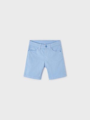 Mayoral White Polo/Blue Shorts