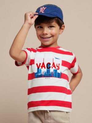 Mayoral Red Stripe Vacay T