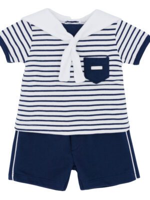 Blues Baby Navy Sailor Shorts Set