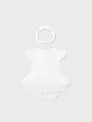 Mayoral White Butterfly Romper