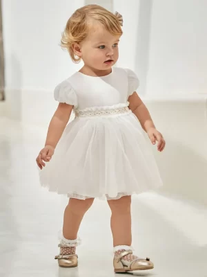 Mayoral Toddler White Dress